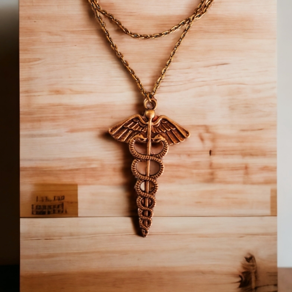 Hermes Caduceus Necklace
